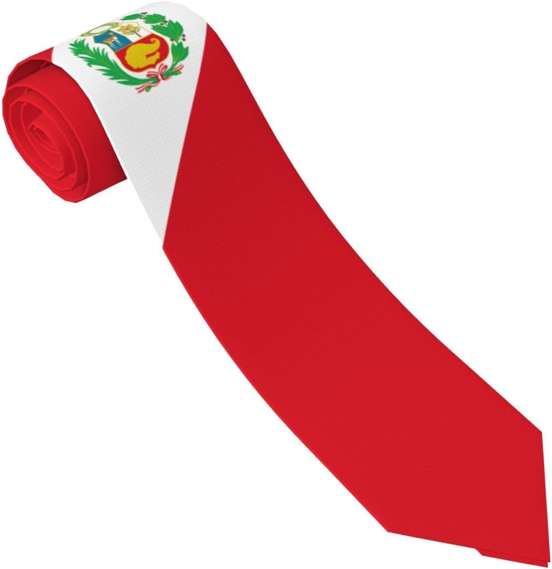 AKMCBSH National Flags Tie Comfortable Soft Novelty Necktie Unisex for Weddings Party Birthday Gift - Image 1